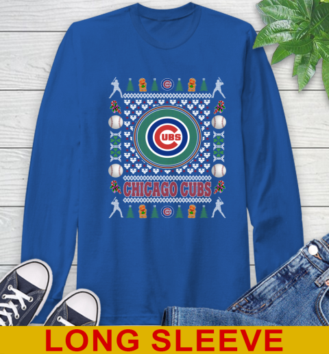 Chicago Cubs Merry Christmas MLB Baseball Loyal Fan Long Sleeve T-Shirt 11