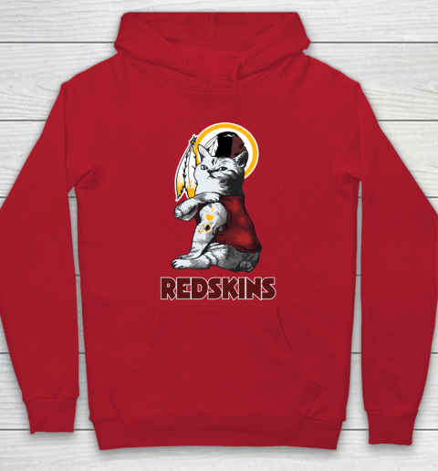 NFL Football My Cat Loves Washington Redskins Hoodie 7