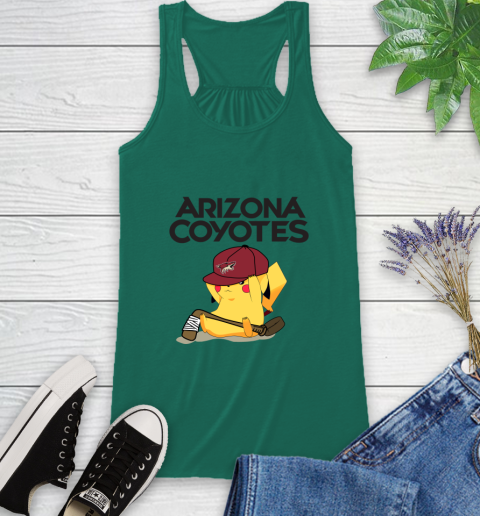 NHL Pikachu Hockey Sports Arizona Coyotes Racerback Tank 7