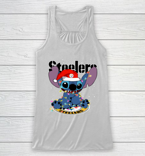 Pittsburgh Steelers NFL Football noel stitch Christmas Racerback Tank