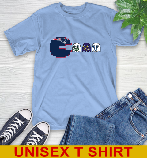 New England Patriots NFL Football Pac Man Champion T-Shirt 11