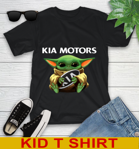 Star Wars Baby Yoda Hugs Kia Motors Car Shirt 97
