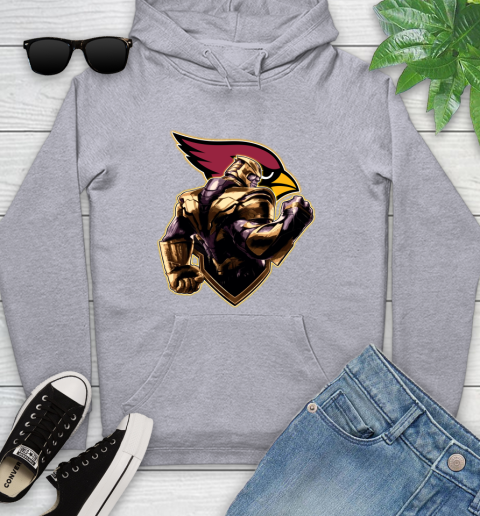 NFL Thanos Avengers Endgame Football Sports Arizona Cardinals Youth Hoodie 6