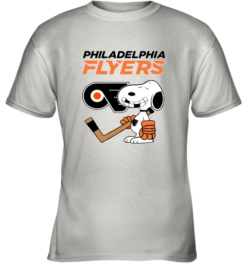 Philadelphia Flyers Ice Hockey Broken Teeth Snoopy NHL Youth T-Shirt