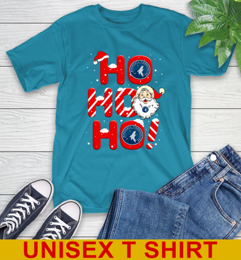 Minnesota Timberwolves NBA Basketball Ho Ho Ho Santa Claus Merry Christmas Shirt T-Shirt 9