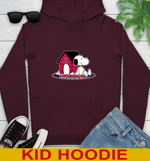MLB Baseball Los Angeles Angels Snoopy The Peanuts Movie Shirt Youth Hoodie 7