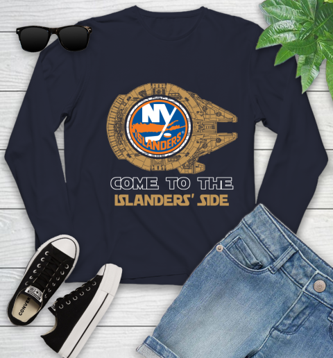 NHL Come To The New York Islanders Wars Hockey Sports Youth Long Sleeve 2