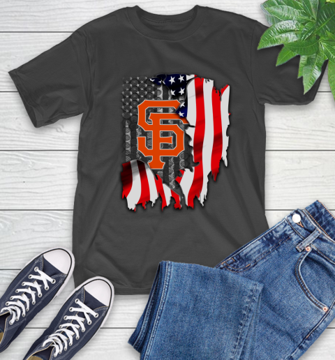 San Francisco Giants MLB Baseball American Flag T-Shirt