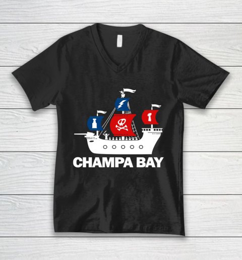 Champa Bay Ship V-Neck T-Shirt