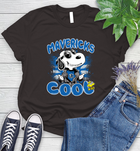 NBA Basketball Dallas Mavericks Cool Snoopy Shirt Women's T-Shirt 9