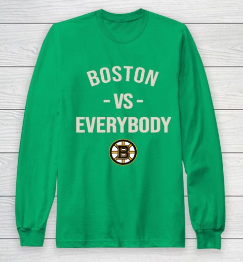 Boston Bruins Vs Everybody Long Sleeve T-Shirt 4