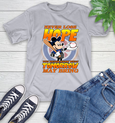 Chicago Cubs MLB Baseball Mickey Disney Never Lose Hope T-Shirt 6