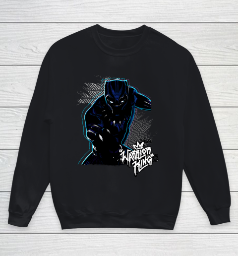 Marvel Black Panther Movie Warrior Color Pop Youth Sweatshirt