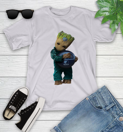 NBA Groot Guardians Of The Galaxy Basketball Sports Memphis Grizzlies Youth T-Shirt 4