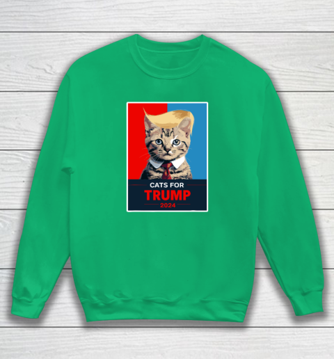 Cats For Trump 2024 Election Sweatshirt 4