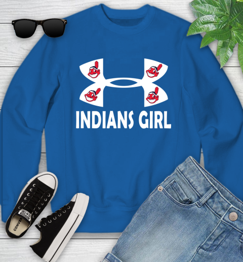 MLB Cleveland Indians Under Armour Baseball Sports Youth Sweatshirt 7