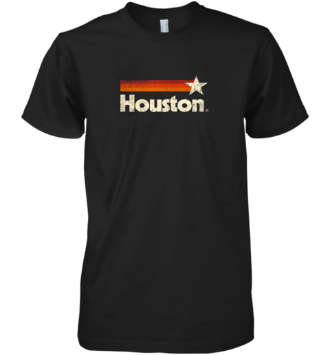 Houston Texas Shirt Houston Strong Shirt Vintage Stripes Premium Men's T-Shirt