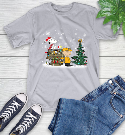 NHL Pittsburgh Penguins Snoopy Charlie Brown Woodstock Christmas Stanley Cup Hockey T-Shirt 6