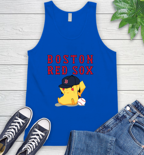 MLB Pikachu Baseball Sports Boston Red Sox Tank Top 5