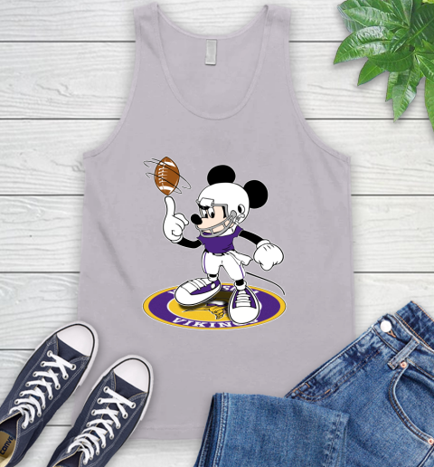 NFL Football Minnesota Vikings Cheerful Mickey Disney Shirt Tank Top 4