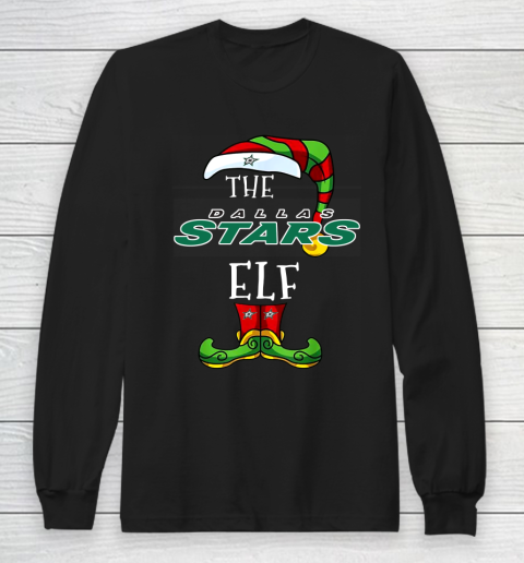 Dallas Stars Christmas ELF Funny NHL Long Sleeve T-Shirt Dallas Stars Christmas ELF Funny NHL Long Sleeve T-Shirt