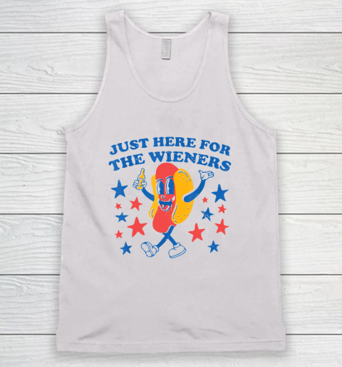 Hot Dog I'm Just Here For The 4Th Of July Tank Top