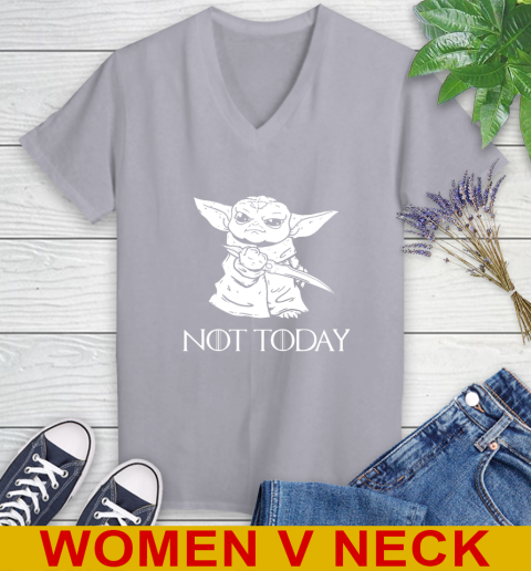 Not Today Game Of Thrones Star Wars Baby Yoda Shirt 76
