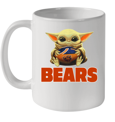 NFL Football Chicago Bears Baby Yoda Star Wars Shirt Ceramic Mug 11oz