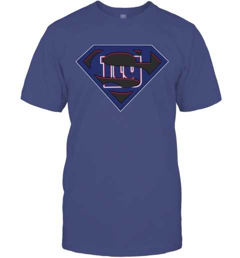 NFL New York Giants LOGO Superman jstg nfl new york giants logo superman classic t shirt 2 front purple