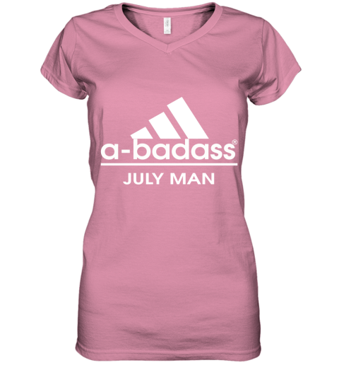 A Badass Junly Men Are Born In March Women's V-Neck T-Shirt