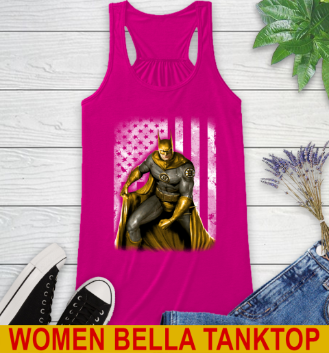 Boston Bruins NHL Hockey Batman DC American Flag Shirt Racerback Tank 6