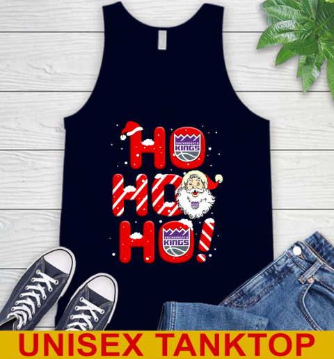 Sacramento Kings NBA Basketball Ho Ho Ho Santa Claus Merry Christmas Shirt Tank Top 2