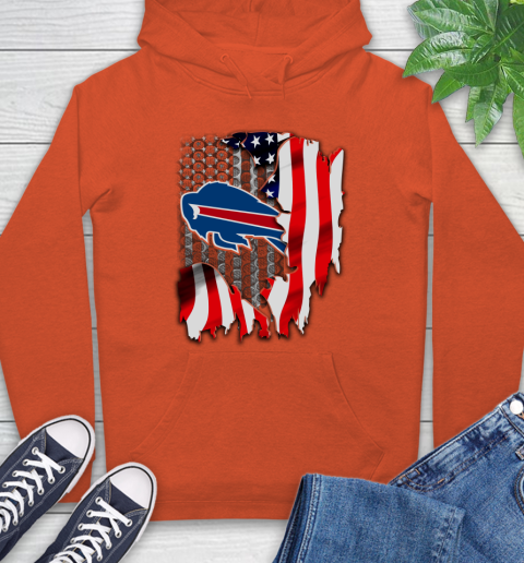 Buffalo Bills NFL Football American Flag Hoodie 4