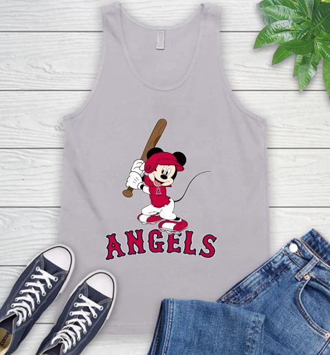 MLB Baseball Los Angeles Angels Cheerful Mickey Mouse Shirt Tank Top 4