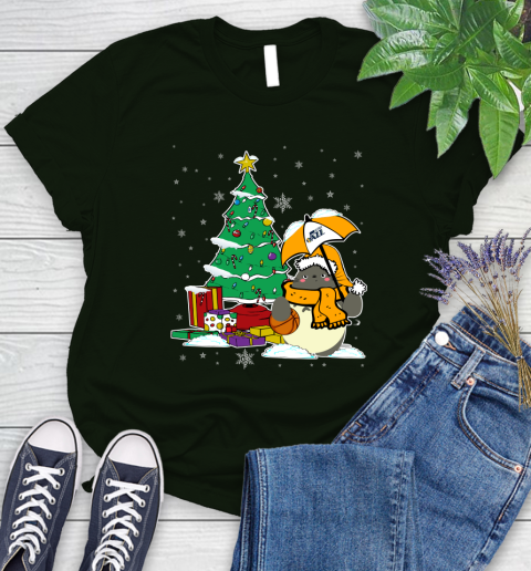 Utah Jazz NBA Basketball Cute Tonari No Totoro Christmas Sports Women's T-Shirt 6