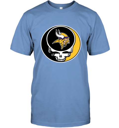 NFL Minnesota Vikings Grateful Dead Rock Band Football Sports j792RIuCUUp classic t shirt 2 95 151514 front carolina blue