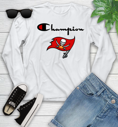 NFL Football Tampa Bay Buccaneers Champion Shirt Youth Long Sleeve