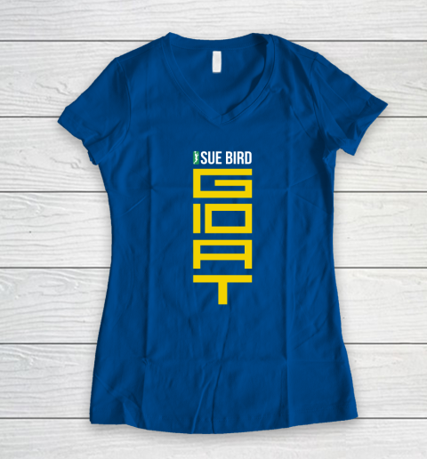 Sue Bird Goat Women's V-Neck T-Shirt 5