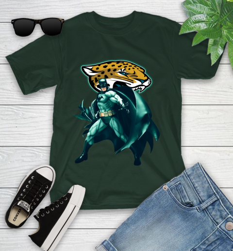 NFL Batman Football Sports Jacksonville Jaguars Youth T-Shirt 5