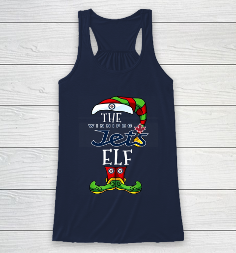 Winnipeg Jets Christmas ELF Funny NHL Racerback Tank 8