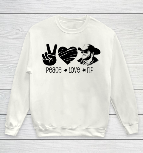 Rip Wheeler Shirt Peace Love Rip Youth Sweatshirt