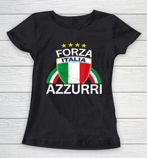 Funny Italia Football Soccer Italian Flag 2021 Women's T-Shirt