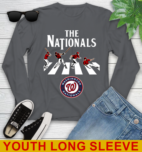 MLB Baseball Washington Nationals The Beatles Rock Band Shirt Youth Long Sleeve 9