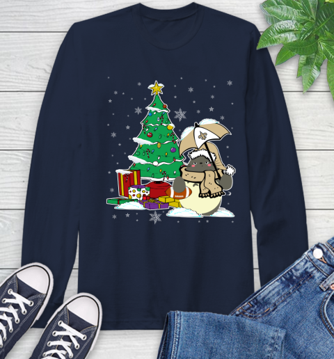 New Orleans Saints NFL Football Cute Tonari No Totoro Christmas Sports Long Sleeve T-Shirt 3