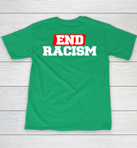 NFL End Racism Print In Front And Back Youth T-Shirt 11