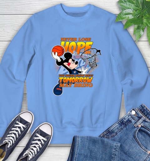 Oklahoma City Thunder NBA Basketball Mickey Disney Never Lose Hope Sweatshirt 11