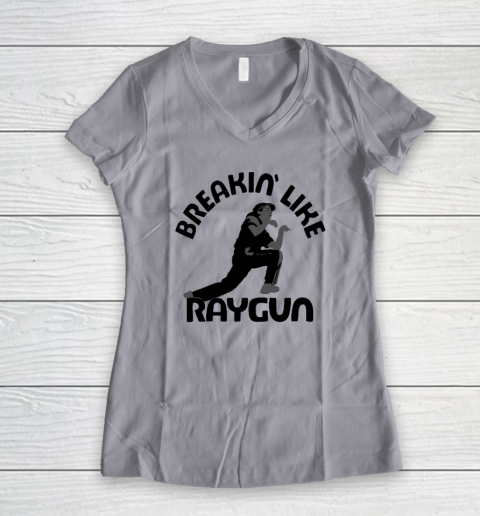 Breaking Like Raygun Women's V-Neck T-Shirt 2