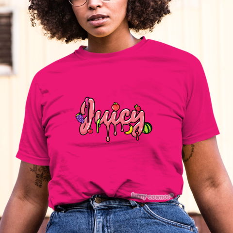 Juicy T Shirt To Matching Jordan 1 Mid Digital Pink White And Pink Shirts Tshirt Sneakers Matching