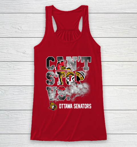 NHL Ottawa Senators Hockey Can't Stop Vs Racerback Tank 4
