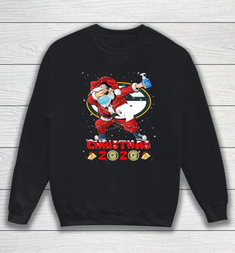 Green Bay Packers Funny Santa Claus Dabbing Christmas 2020 NFL Sweatshirt